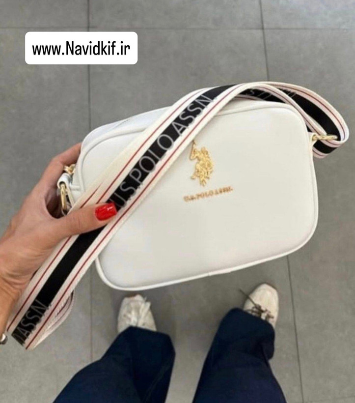 کیف دوشی زنانه جنس کتان برند Polo