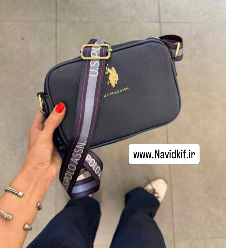 کیف دوشی زنانه جنس کتان برند Polo