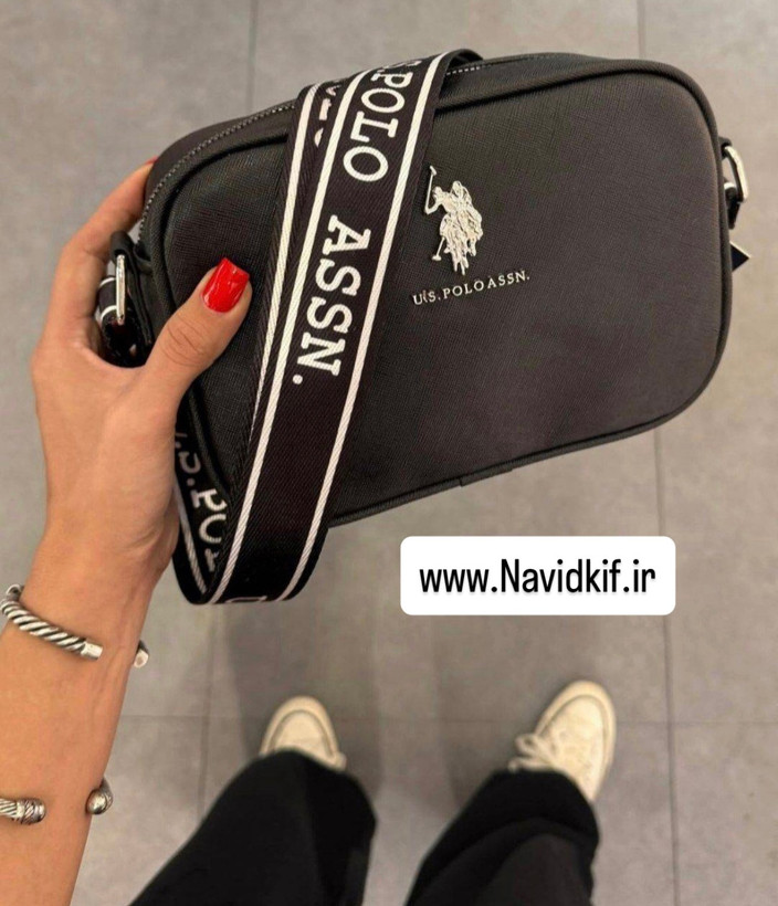 کیف دوشی زنانه جنس کتان برند Polo