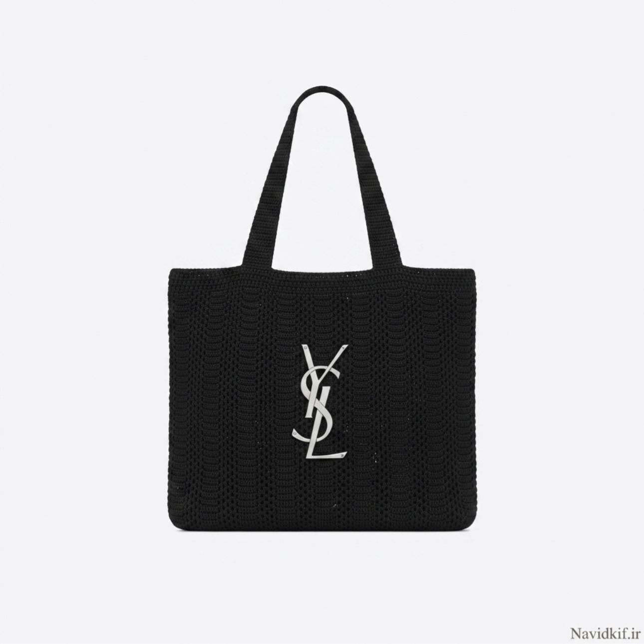 کیف زنانه دستی مدل بافت طرح وای اس ال (YSL) جنس نخ پشمی