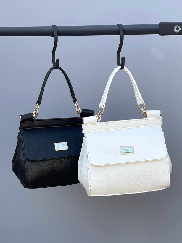 کیف زنانه دسته دار چرم مصنوعی شرانگ برند D&G