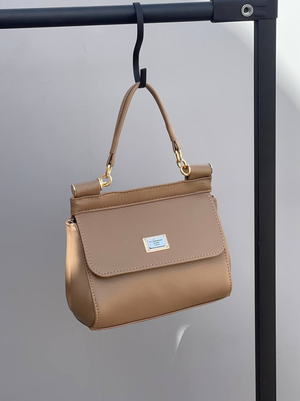 کیف زنانه دسته دار چرم مصنوعی شرانگ برند D&G