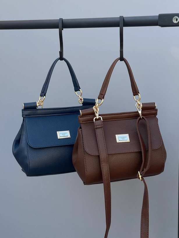 کیف زنانه دسته دار چرم مصنوعی شرانگ برند D&G