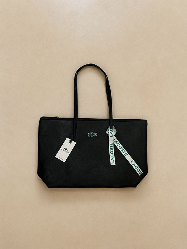 کیف زنانه دسته دار برند Lacoste جنس چرم مصنوعی