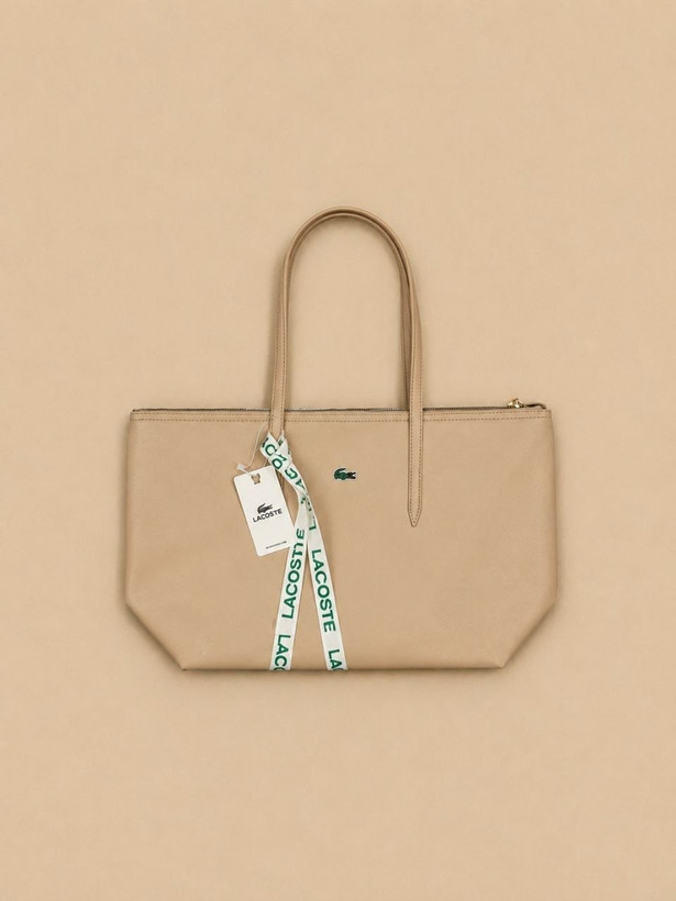 کیف زنانه دسته دار برند Lacoste جنس چرم مصنوعی