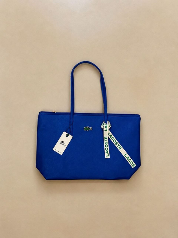 کیف زنانه دسته دار برند Lacoste جنس چرم مصنوعی