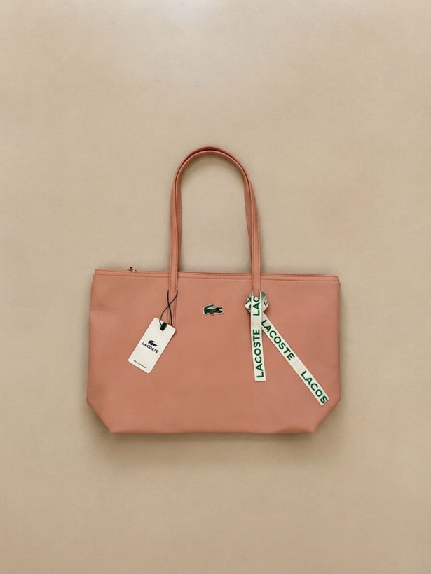 کیف زنانه دسته دار برند Lacoste جنس چرم مصنوعی