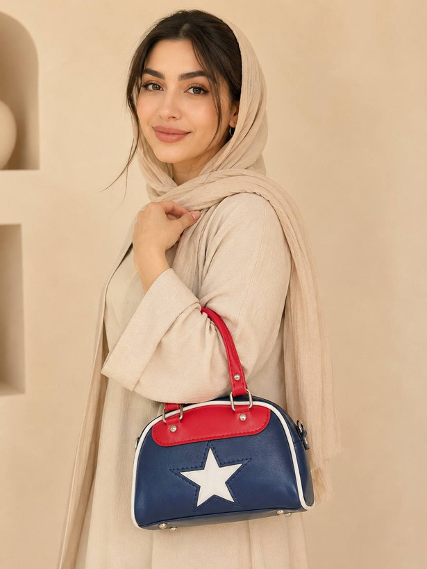 کیف دخترانه Allstar تک ستاره دسته دار جنس چرم مصنوعی خارجی
