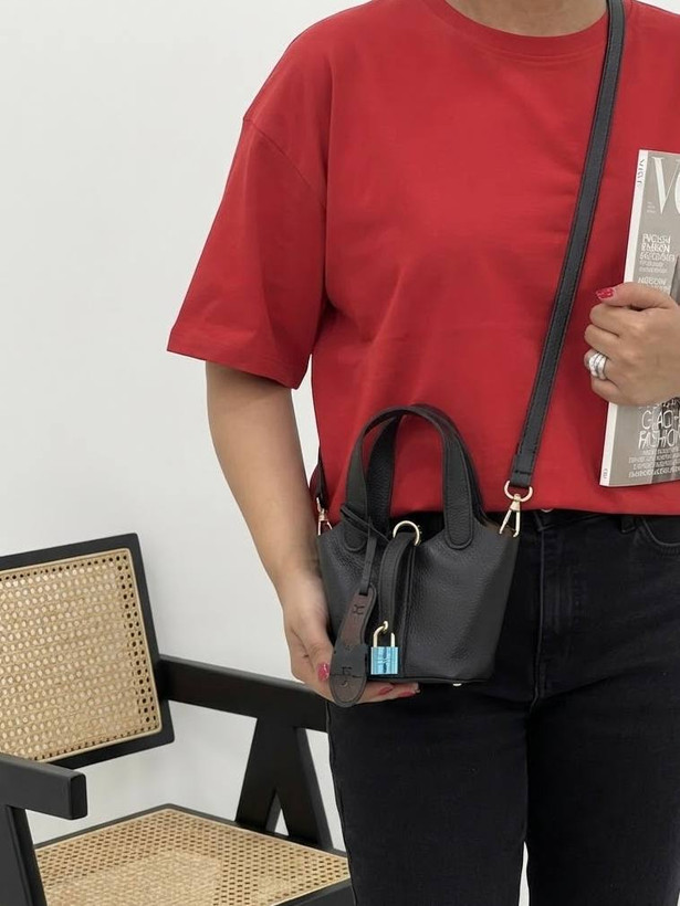 کیف دخترانه مدل دستی دوشی جنس چرم مصنوعی خارجی طرح هرمس Hermes