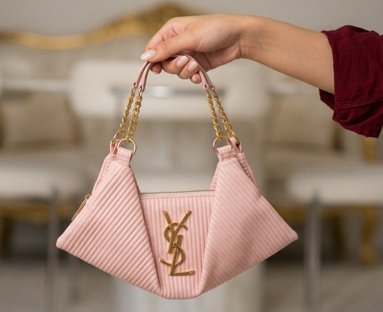 کیف دخترانه مدل قایقی شُل برند وای اس ال YSL جنس چرم مصنوعی خارجی