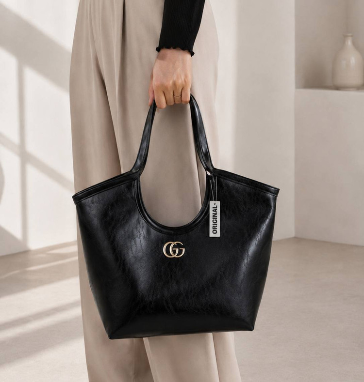 کیف زنانه مدل دستی سایز بزرگ جنس چرم مصنوعی خارجی برند گوچی Gucci