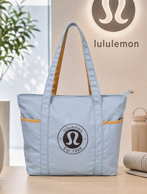 کیف زنانه دستی (تت بگ) طرح لولولمن (lululemon) جنس پارچه غواصی