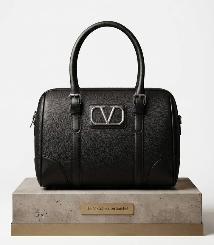 کیف زنانه دستی و دوشی مدل جلو دوبند طرح ولنتینو (Valentino) جنس چرم مصنوعی شرانگ