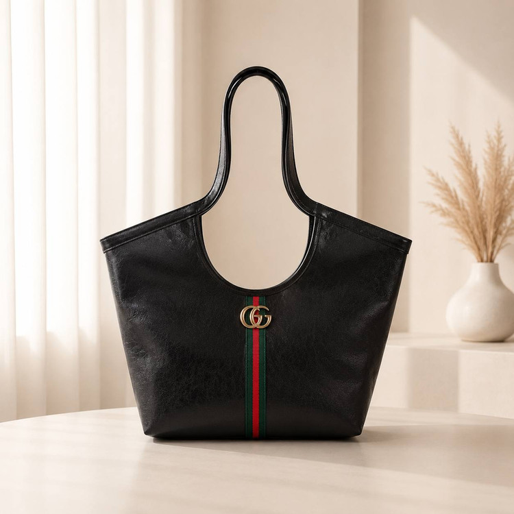 کیف زنانه مدل دستی سایز بزرگ جنس چرم مصنوعی خارجی برند گوچی Gucci