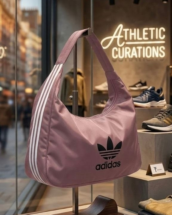 ساک ورزشی دخترانه مدل دو رو جنس پارچهای خارجی طرح آدیداس Adidas
