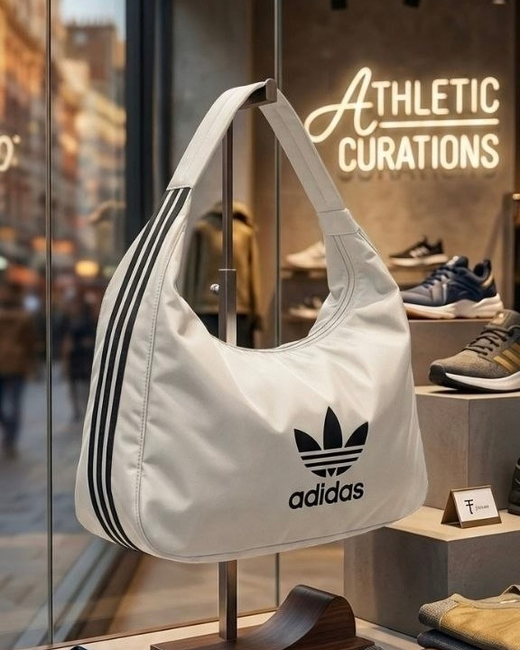 ساک ورزشی دخترانه مدل دو رو جنس پارچهای خارجی طرح آدیداس Adidas