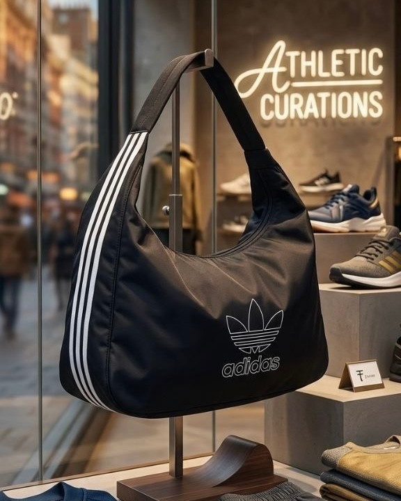 ساک ورزشی دخترانه مدل دو رو جنس پارچهای خارجی طرح آدیداس Adidas