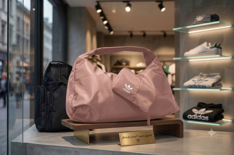 ساک ورزشی دخترانه مدل دو رو جنس پارچهای خارجی طرح آدیداس Adidas