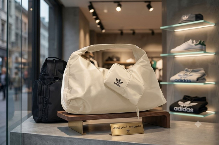 ساک ورزشی دخترانه مدل دو رو جنس پارچهای خارجی طرح آدیداس Adidas