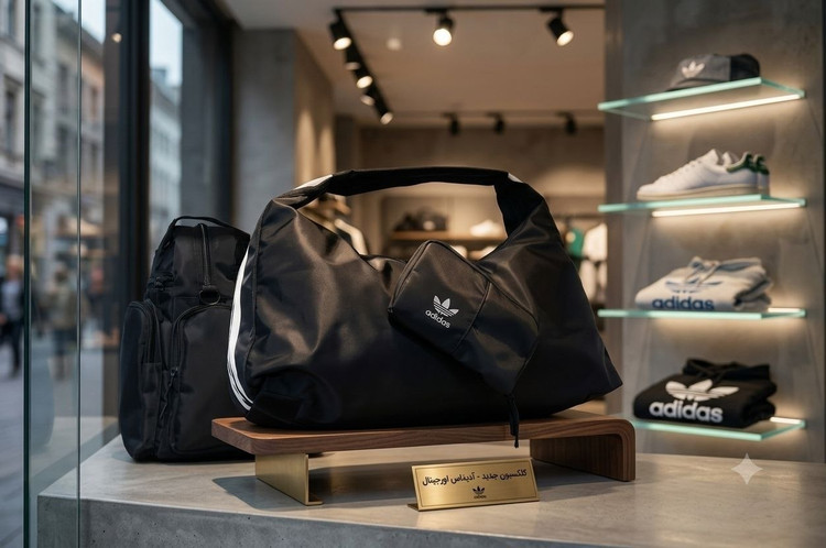 ساک ورزشی دخترانه مدل دو رو جنس پارچهای خارجی طرح آدیداس Adidas