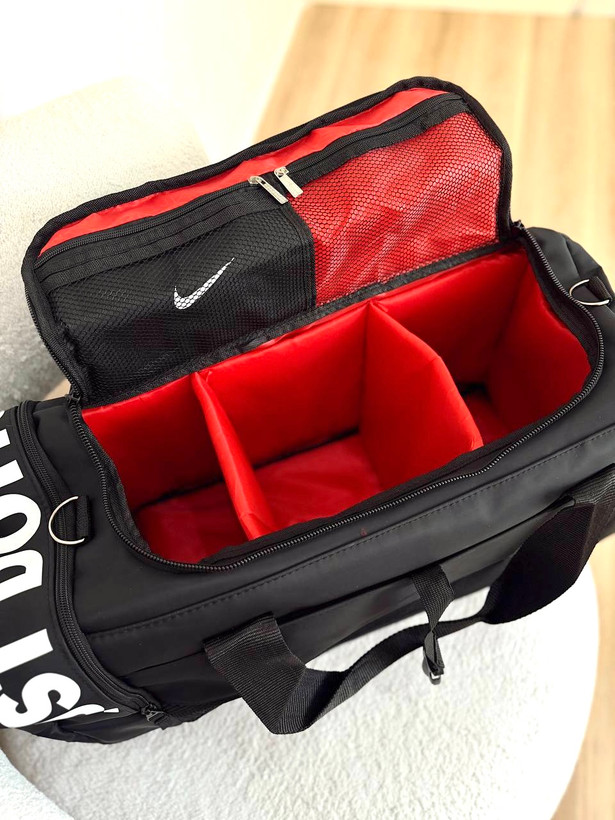 ساک ورزشی مدل تفکیک جنس برزنت خارجی طرح نایک Nike