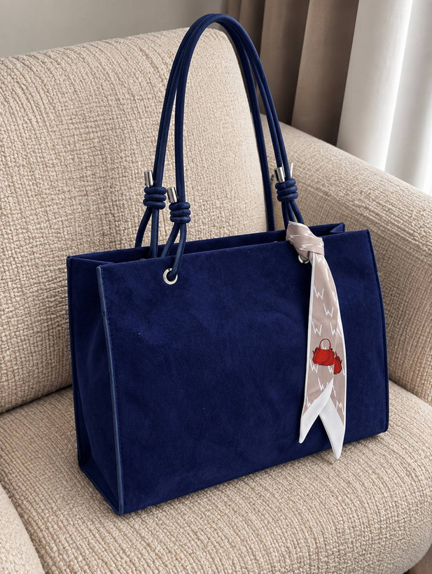 کیف زنانه دستی مدل ساده دورو جنس جیر خارجی طرح زارا Zara