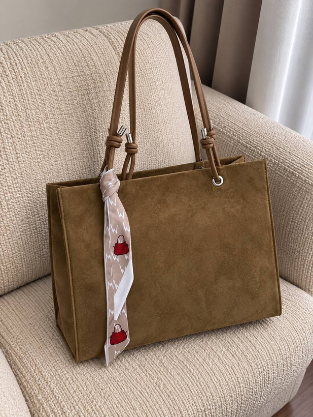 کیف زنانه دستی مدل ساده دورو جنس جیر خارجی طرح زارا Zara