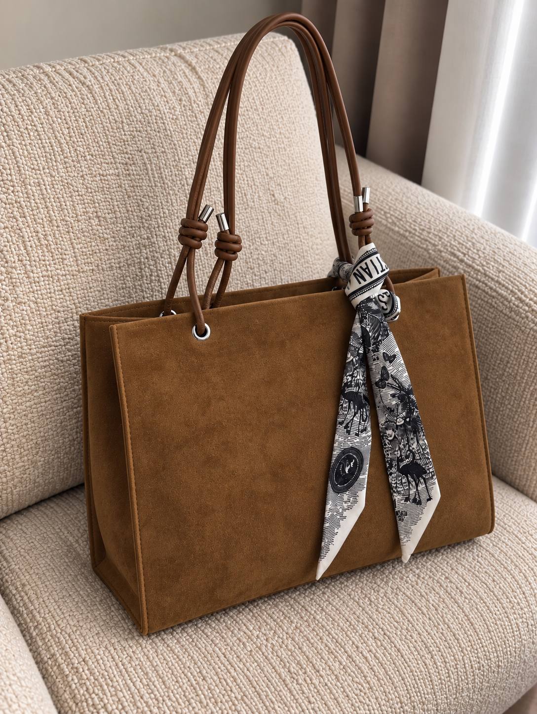کیف زنانه دستی مدل ساده دورو جنس جیر خارجی طرح زارا Zara