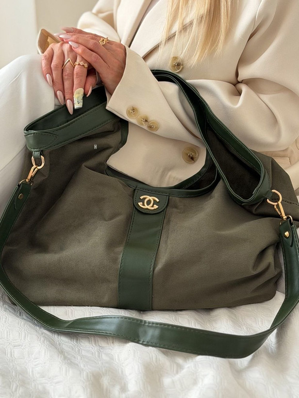 کیف زنانه دستی و دوشی مدل شُل جنس جیر خارجی ترند پاییز طرح گوچی Gucci