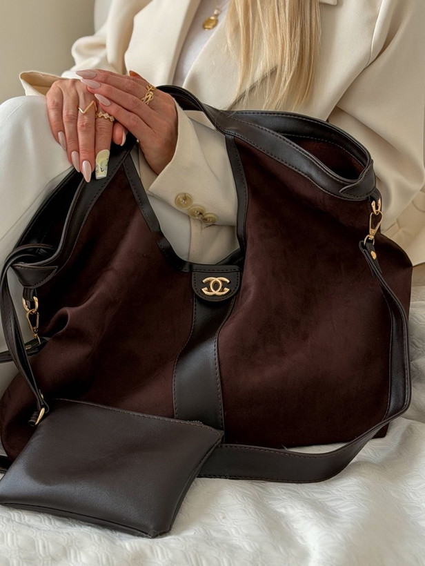 کیف زنانه دستی و دوشی مدل شُل جنس جیر خارجی ترند پاییز طرح گوچی Gucci