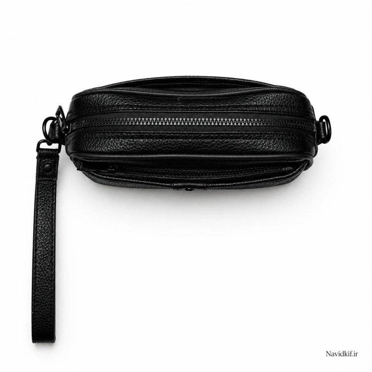 کیف مردانه دوکاره دستی و دوشی جنس چرم مصنوعی خارجی شرانگ طرح مونت بلان Montblanc